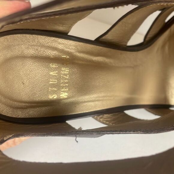 Stuart Weitzman Legroom Caged Leather Gladiator Bootie Sandals 7 - Picture 12 of 15